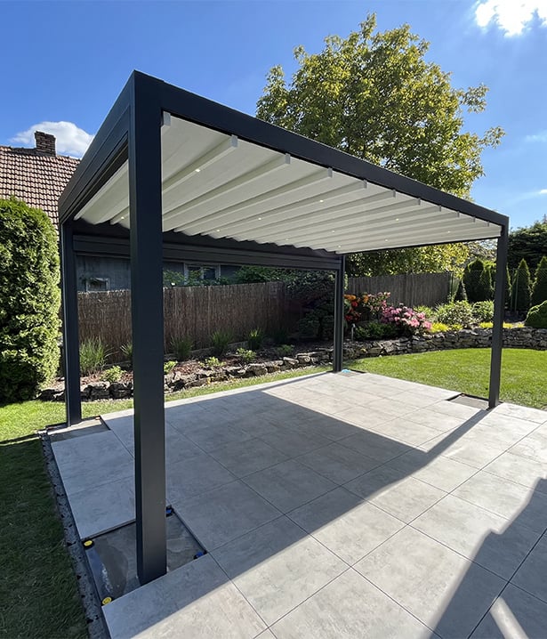 Pergola wolnostojąca aluminiowa czarna